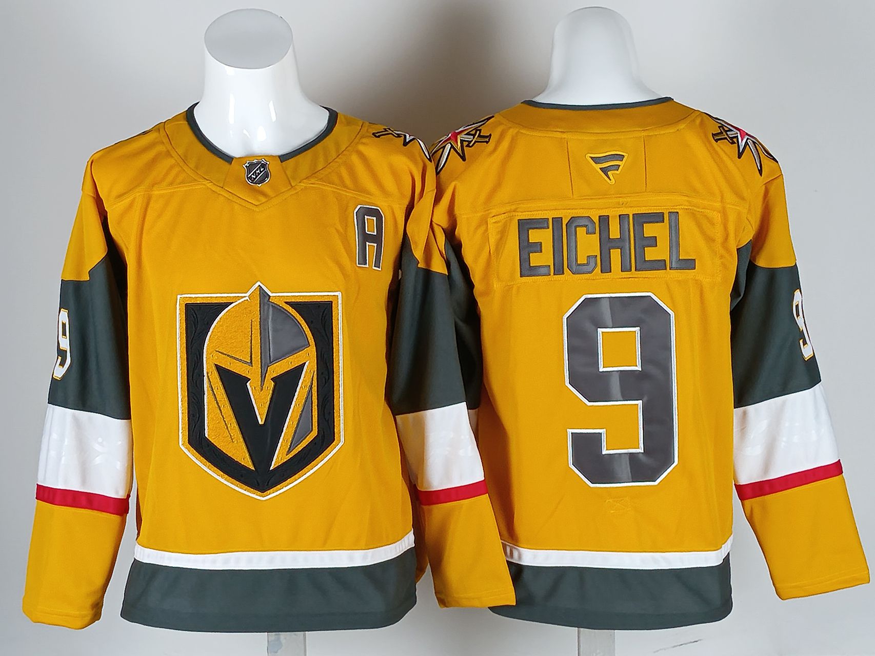 Men 2026 Vegas Golden Knights #9 Elchel Yellow NHL Jersey style 01->more nhl jerseys->NHL Jersey